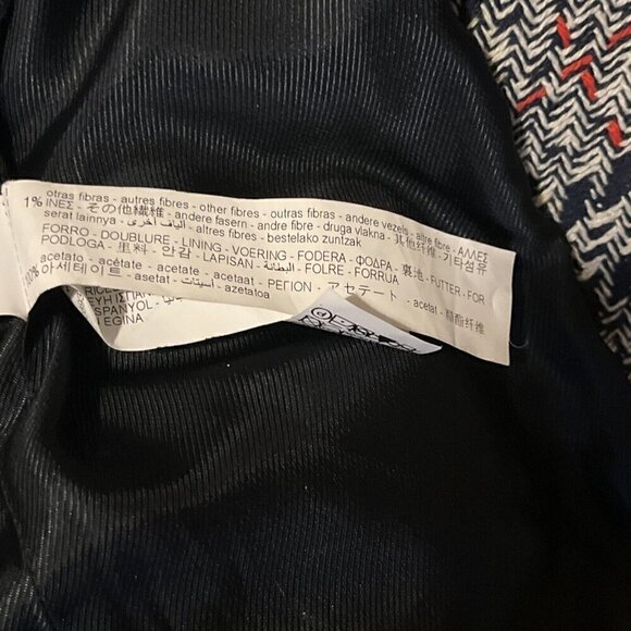 New ZARA Textured Tweed Double Breasted Checked Blazer Jacket - Spain - Picture 15 of 15